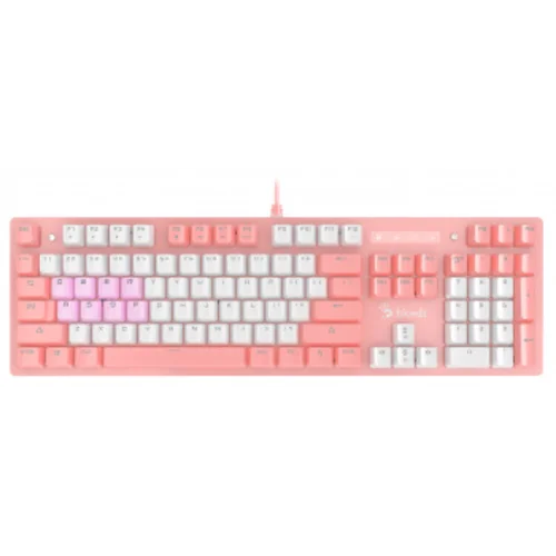 Клавиатура A4Tech Bloody B800 Dual Color механическая розовый/белый USB for gamer LED